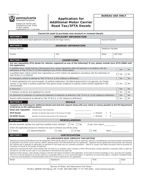 IFTA-200S - Application for Additional Motor Carrier Road Tax/IFTA ...