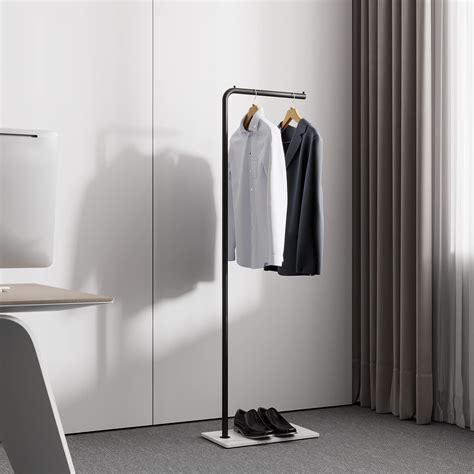 iron standing coat rack metal coat rack hanger stand single pole