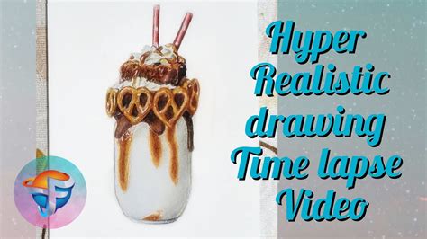 Drawing A Realistic Milkshake Time Lapse Video Fuaadarts Youtube