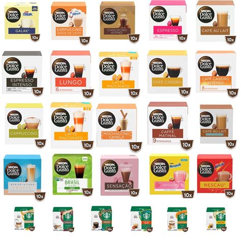 Sabores De Capsulas Dolce Gusto - DOLCE GUSTO Cápsulas de Café Nescafé Caixa 10 Unidades Novos Sabores ...