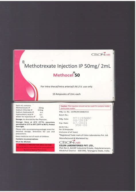 Methoxtrexate Methocel Mg Injection Treatment Cancer At Rs