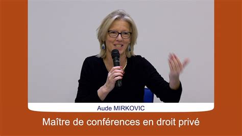 01 Aude MIRKOVIC maitre de conférences en droit privé L urgence de