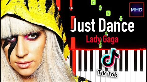 Lady Gaga Just Dance Piano Tutorial Youtube