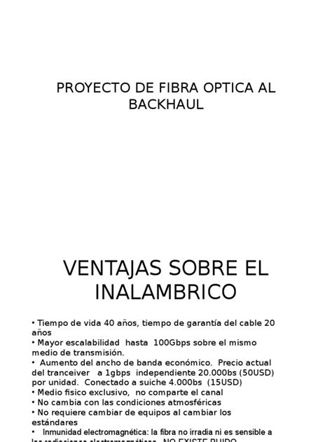 Pdf Proyecto De Fibra Optica Al Backhaul Dokumen Tips