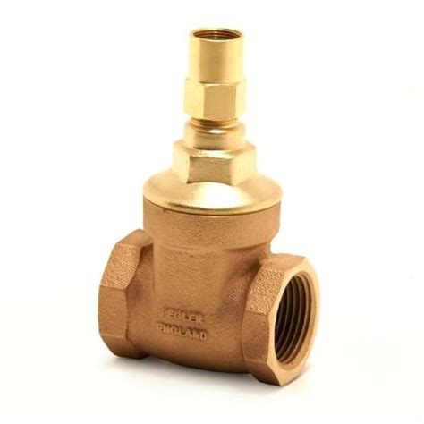 Pegler Yorkshire 1072 Threaded Bronze Full Way Female X Female Gate Valve With Lockshield