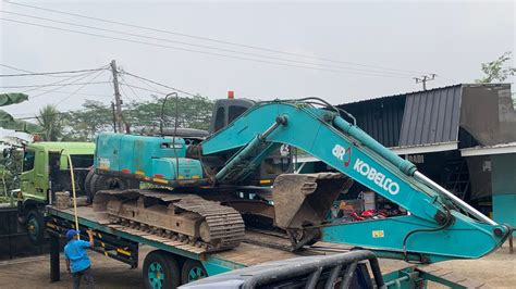 Excavator Kobelco Sk S Naik Ke Mobil Selfloader Kirim Ke Lokasi