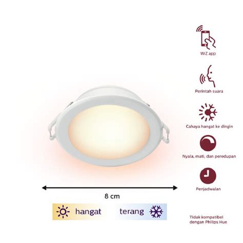 Promo Philips Smart Wifi LED Downlight 4W Tunable White Putih