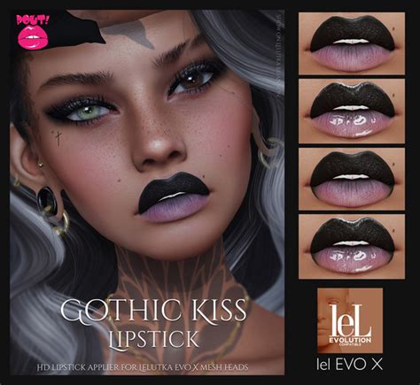 Second Life Marketplace [pout ] Gothic Kiss Lipstick Lel Evo X