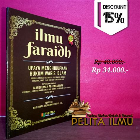 Jual Buku Ilmu Faraidh Upaya Menghidupkan Hukum Waris Islam Shopee