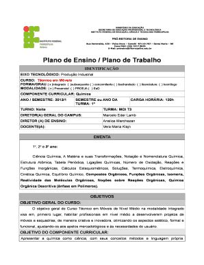 Preenchível Disponível sr iffarroupilha edu Plano de Ensino Plano de