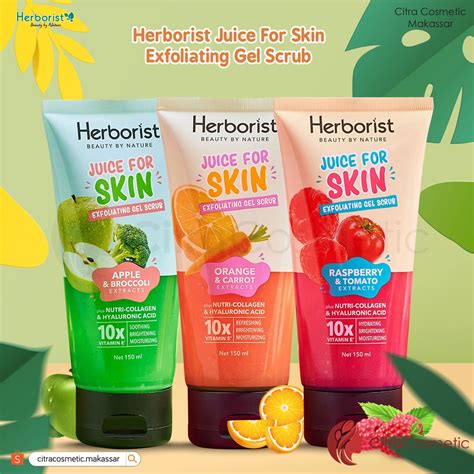 Jual Citracosmetic Herborist Juice For Skin Exfoliating Gel Scrub