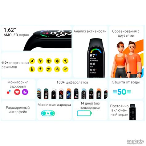 Купить фитнес-браслет xiaomi smart band 7 m2129b1 черный (bhr6008gl) по ...
