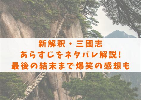 新解釈・三國志のあらすじをネタバレ解説 最後の結末まで爆笑の感想も シネマアップデート