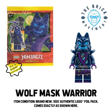 Lego Ninjago Wolf Mask Warrior Foil Pack Shopee Philippines