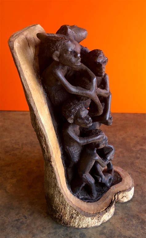 African Tree Carving For Sale At 1stDibs Tress African African Ebony