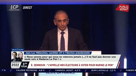 Éric Zemmour Appelle à Voter Pour Marine Le Pen Malgré Ses Désaccords Youtube