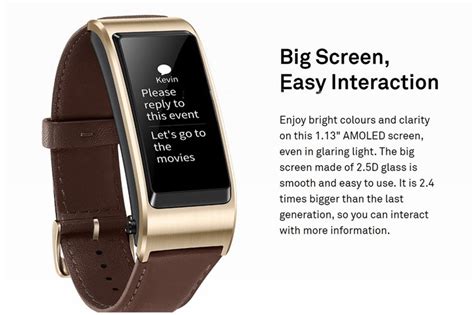 Huawei Talkband B Hybrid Wristband With Amoled Pcsteps