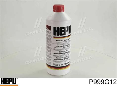 Антифриз Hepu ANTIFREEZE Красный -40 °C 1.5л P999G12