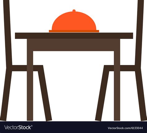 Dining table i Royalty Free Vector Image - VectorStock