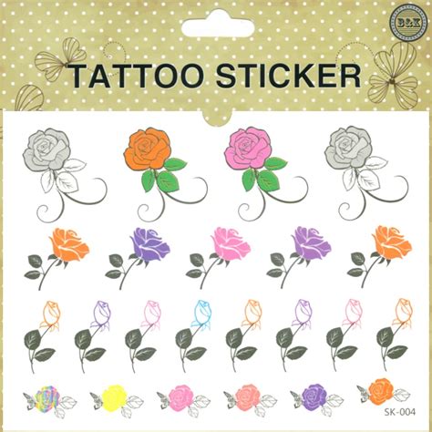 Women Sex Products Temporary Tattoo Stickers Waterproof Flower Rose