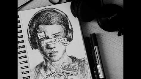 13 Reasons Why Clay Jensen Speed Drawing Youtube