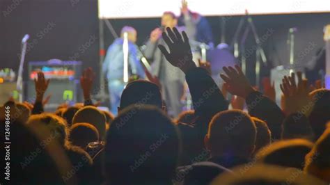 Crowd on Rock Concert Stock Video | Adobe Stock