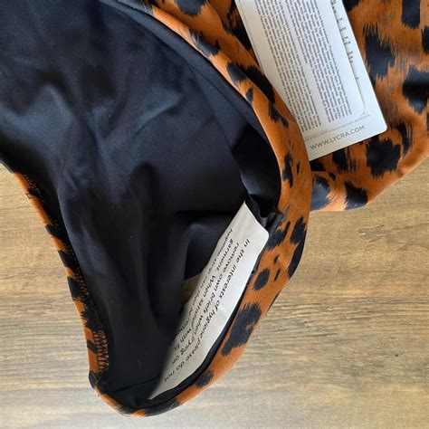 Freya Leopard Print Bikini Bottoms High Waist Depop