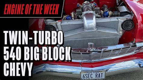 Twin Turbo 540 Cid Big Block Chevy Engine YouTube