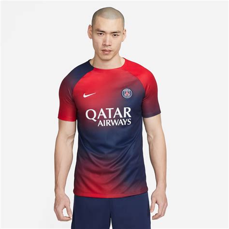 Maillot Avant Match Psg Rouge Bleu Sur Foot Fr