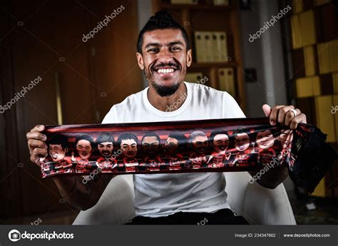 Brazilian Football Player Paulinho Guangzhou Evergrande Taobao Receives ...