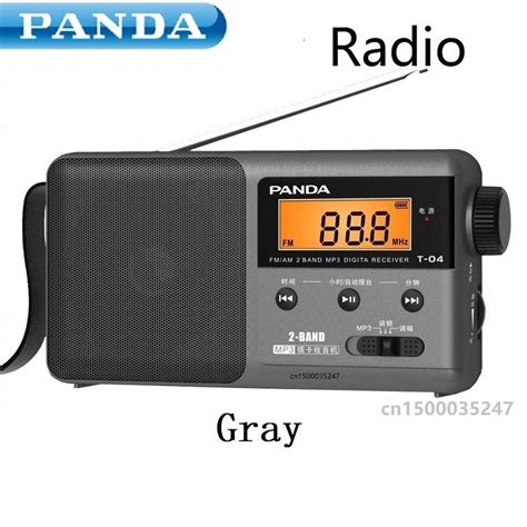 PANDA Radio FM AM De Dos Bandas Para T 04 Pantalla Digital USB