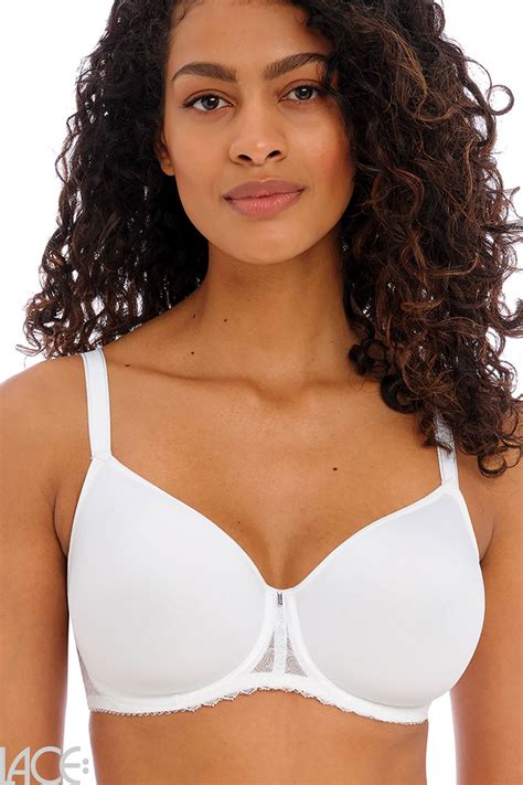 Freya Lingerie Freya Signature T Shirt Spacer Bra F K Cup White Lace