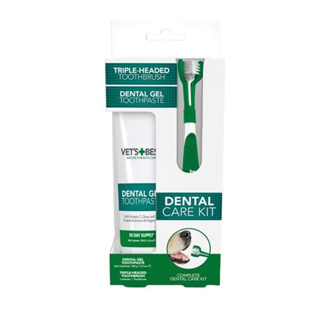 Vets Best Kit De Cepillo Y Pasta Dental Para Perros