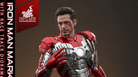 Marvel Iron Man Movie Masterpiece Diecast Iron Man Mark V Collectible