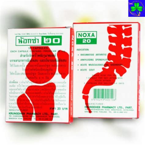 Thuốc trị viêm khớp Noxa 20 Thái Lan chính hãng - Du Lịch May Mắn