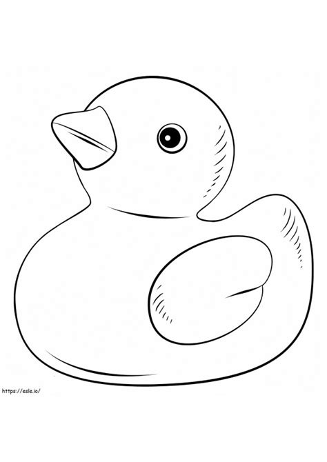 Free Rubber Duck Coloring Page