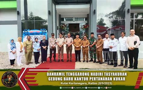 Danramil Tenggarong Hadiri Tasyakuran Gedung Baru Kantor Pertanahan Kukar