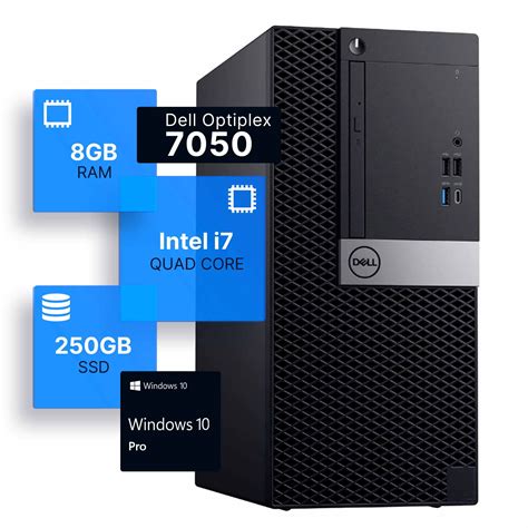 Dell Optiplex 7050 Desktop PC | Intel i7 Quad-Core CPU | 8GB DDR4 ...