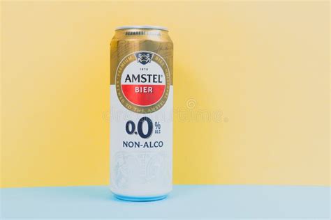 Tyumen Russia December Amstel Beer Can Founded On June