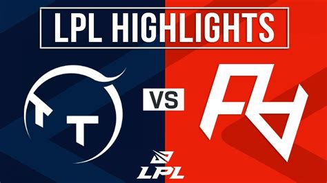 TT Vs RA Highlights ALL GAMES LPL 2024 Summer ThunderTalk Gaming Vs