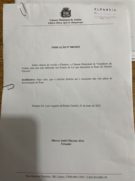 Vereador Marcos Rebollo Tem Indica O Aprovada E Vai Apresentar Projeto