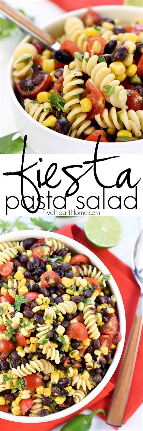 Mexican Pasta Salad Aka Fiesta Pasta Salad • Fivehearthome