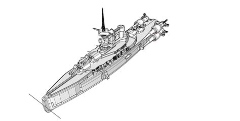 Free 3D file Imperial German Battleship Bayern as a Starship 🎲・3D ...