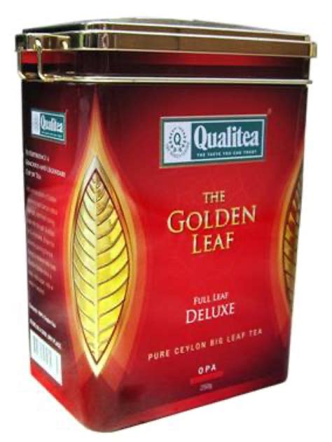 Купить Чай Qualitea Золотой лист Deluxe 250 гр ОРА кр лист, ж/б с ...
