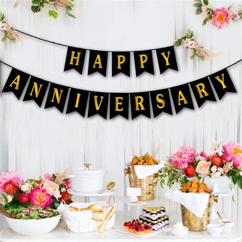 Party Propz Happy Anniversary Banner Anniversary Decoration Items Kit