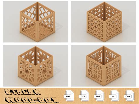 Pen Boxes 4 Different Design 194 Graphic by atacanwoodbox · Creative ...