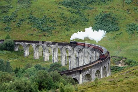 Glenfinnan Viaduct And Steam Train Stock Photo | Royalty-Free | FreeImages