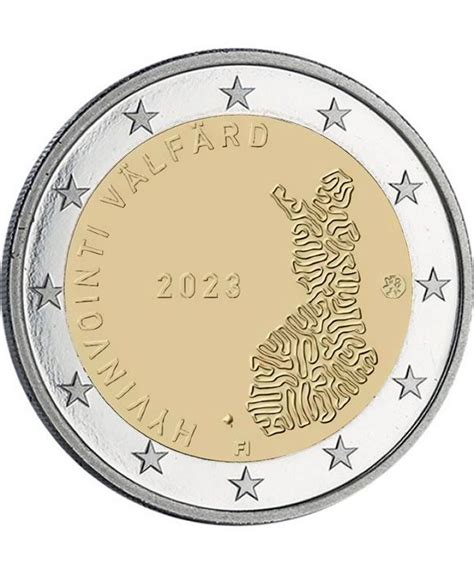 Pièce Finlande 2 Euros Commémo UNC 2023 Services sociaux et de santé