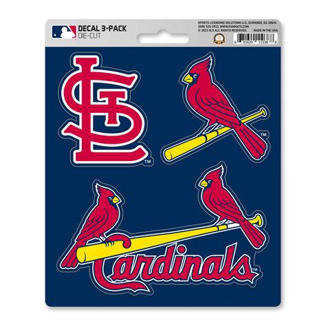 Fanmats | St. Louis Cardinals 3 Piece Decal Sticker Set