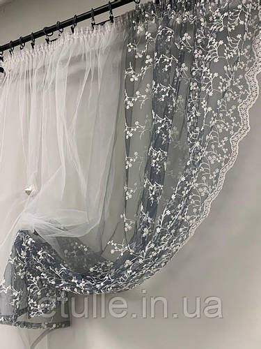 Стильный легкий тюль до подоконника для кухни и не только. Короткая ...